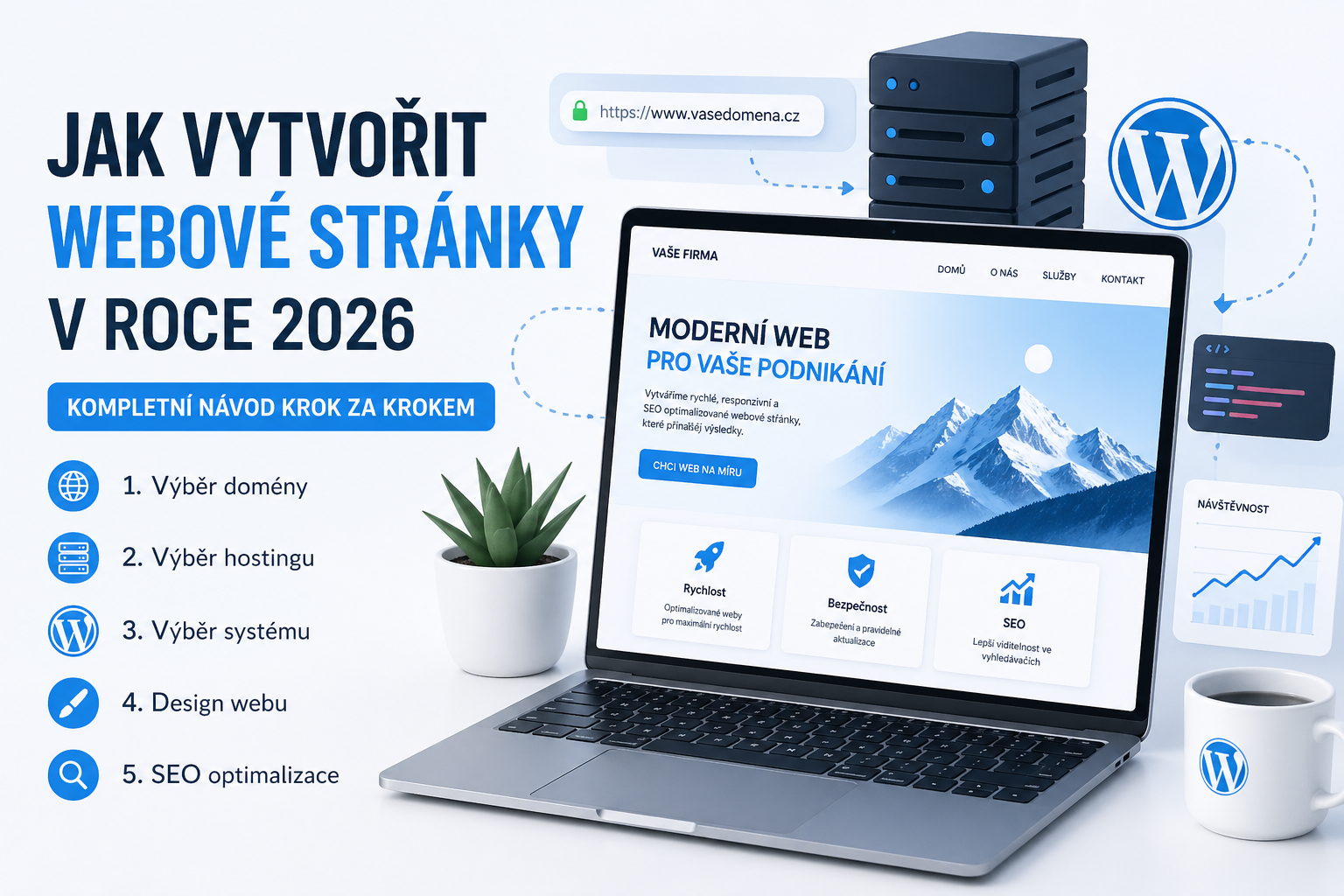 Jak vytvořit webové stránky v roce 2026 (kompletní návod)